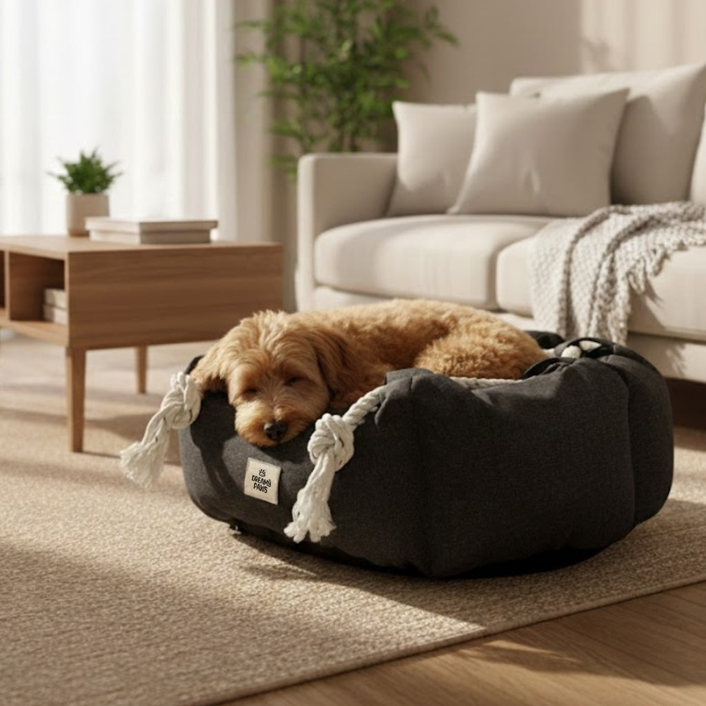 Round rope dog beds